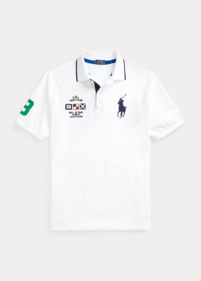 Camisa Polo Polo Ralph Lauren Hombre Blancos - Yacht Club Mesh - IUSDL6520